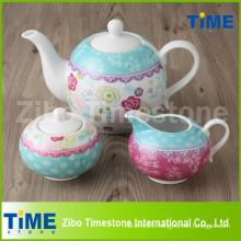 Wholesale Decal Porcelain Tea Set